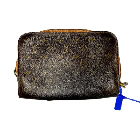 Louis Vuitton Monogram Brown Clutch with wristlet and zip - Picture 1 of 6